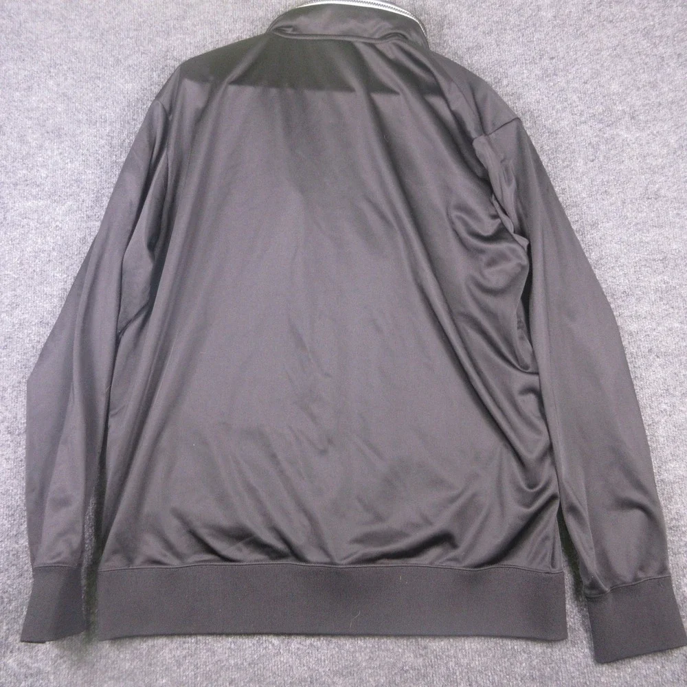 The North Face Hoodie Mens XL Black Full Zip Track Knit Logo Jacket Sweatshirt